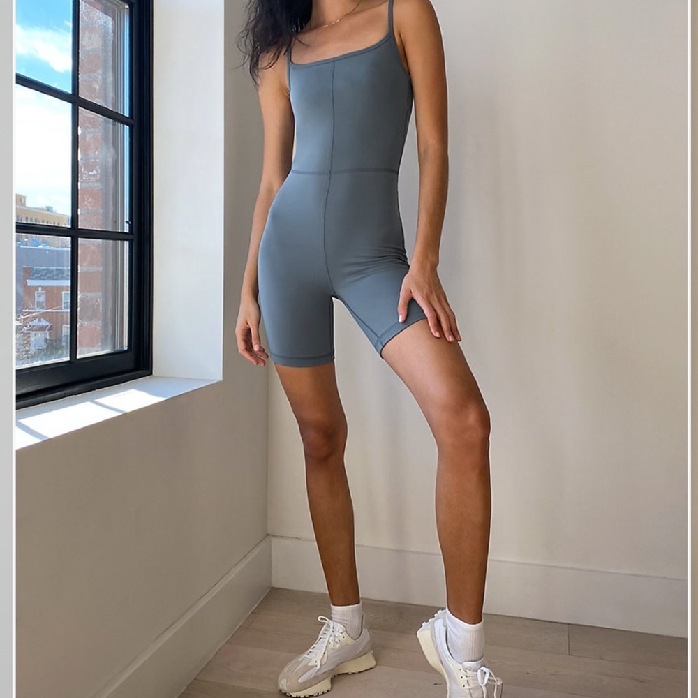 New Divinity Romper from Aritzia (Wilfred free) - dusty green color